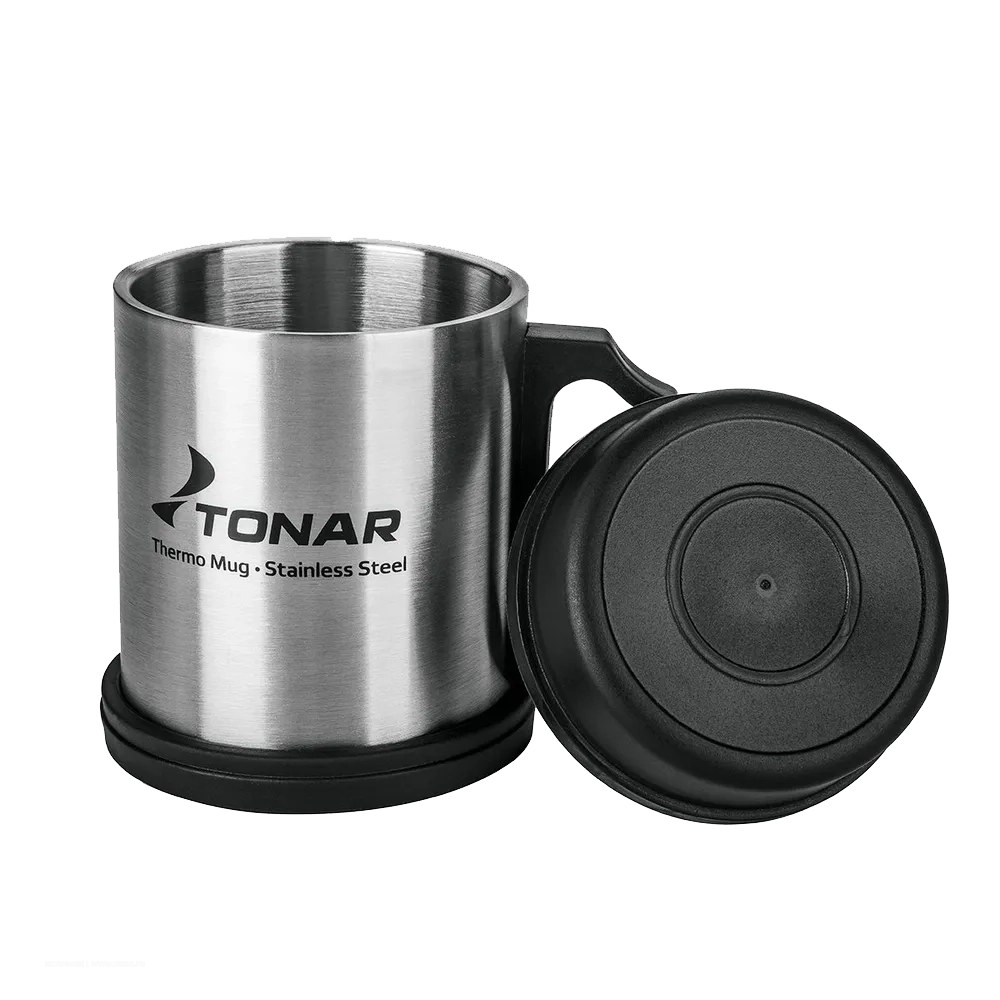 Термокружка 300ML с пластиковой крышкой и подставкой (T.TK-004-300) Tonar. Фото №3
