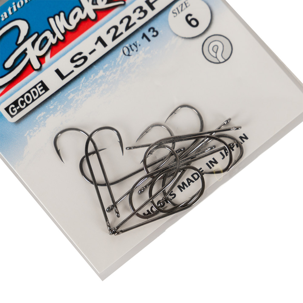 Крючок Gamakatsu Hook LS-1223F Ring Eye Serie Black №06. Фото №2