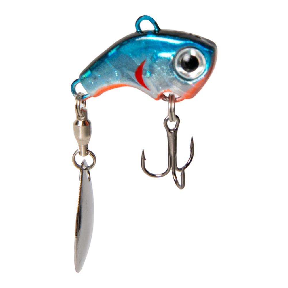 Тейл-спиннер Fish Hawk VIBEZ 14гр, цвет 03 син.металлик. Фото №2