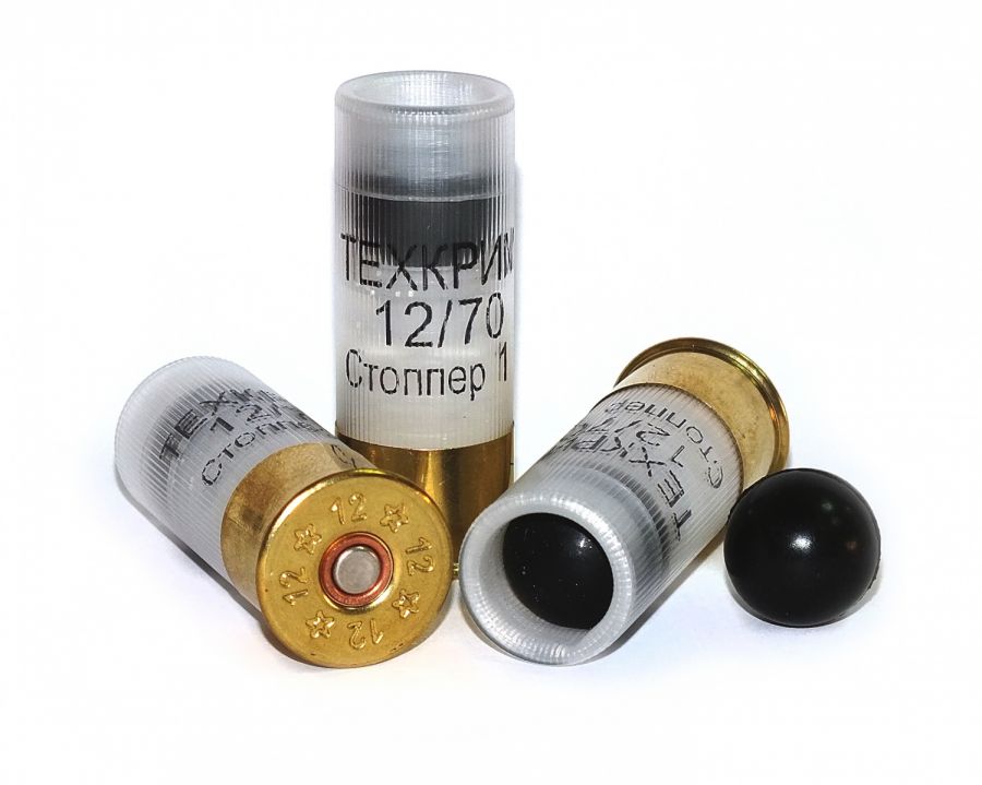 Патрон Техкрим 12/70 с 2 рез. пулями Стоппер (в упаковке 10 шт) (в коробке 240 шт.). Фото №1 Патрон Техкрим 12/70 с 2 рез. пулями Стоппер (в упаковке 10 шт) (в коробке 240 шт.). Фото №1