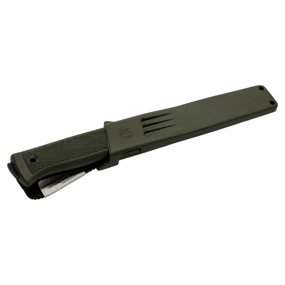 Нож Кизляр "Стрикс" (рукоять эластрон), цвет: хаки. Фото №1