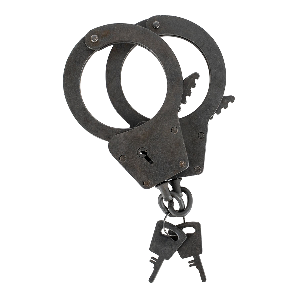 Наручники "БРС-2" (оксидированные, двухзвенные, два ключа). Фото №2