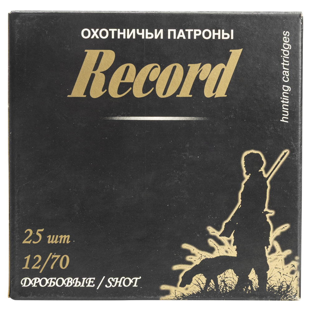 Патрон "Рекорд" (бесконтейнерный) увеличенная осыпь 12/70 №6 32 гр. NEW (пачка 25 шт, короб. 250 шт). Фото №5