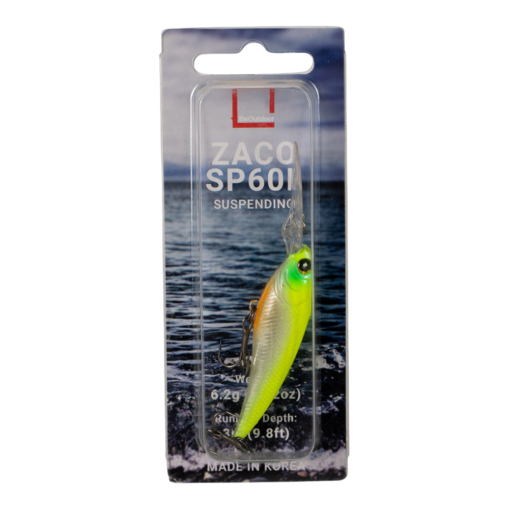 Воблер TheOutdoor Zaco SP60L 60мм, 6,2гр, цвет (GP-352). Фото №1