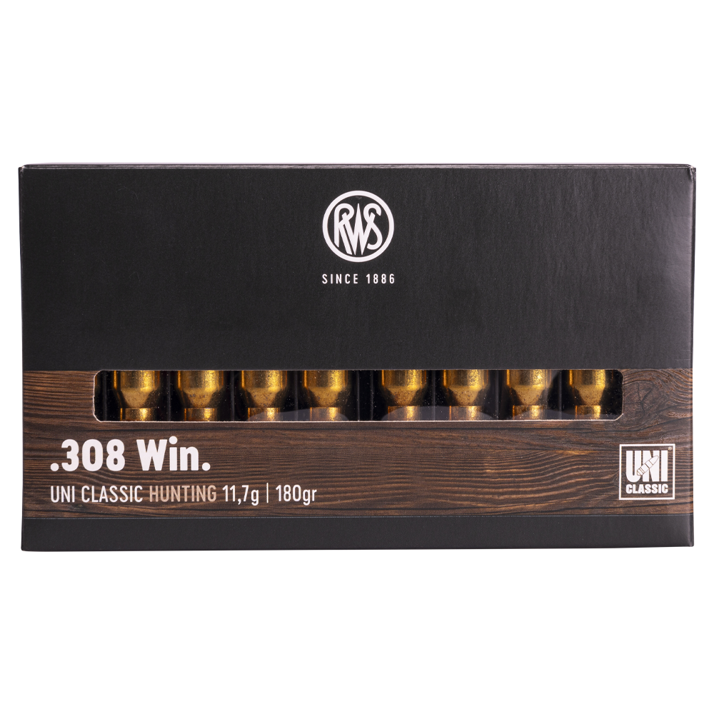 Патрон нарезной RWS калибр 308 WIN DN UNI Classic 11,7 гр. 180 grn. (в пачке 20 шт.). Фото №5 Патрон нарезной RWS калибр 308 WIN DN UNI Classic 11,7 гр. 180 grn. (в пачке 20 шт.). Фото №5