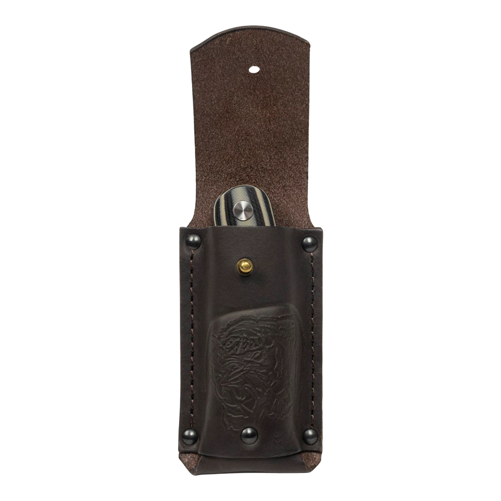 Нож складной МС "Тунгус" сталь VG-10, рукоять G10 (черно-серая). Фото №5