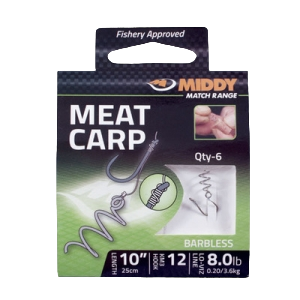 MIDDY Meat HTN 6s to 0.22 Крючок с поводком (6шт). Фото №1
