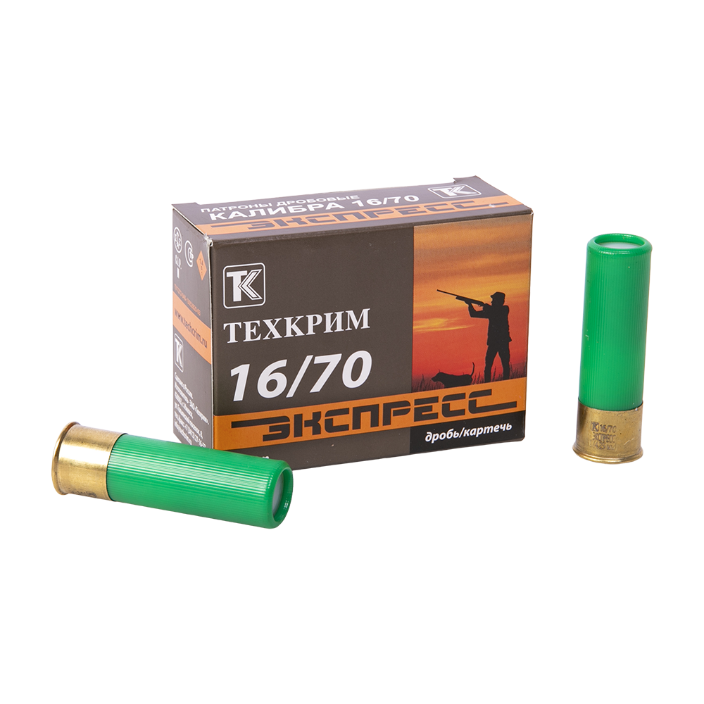 Патрон Техкрим 16/70 Экспресс №0 (в упаковке 10 шт) (в коробке 260 шт.). Фото №2 Патрон Техкрим 16/70 Экспресс №0 (в упаковке 10 шт) (в коробке 260 шт.). Фото №2