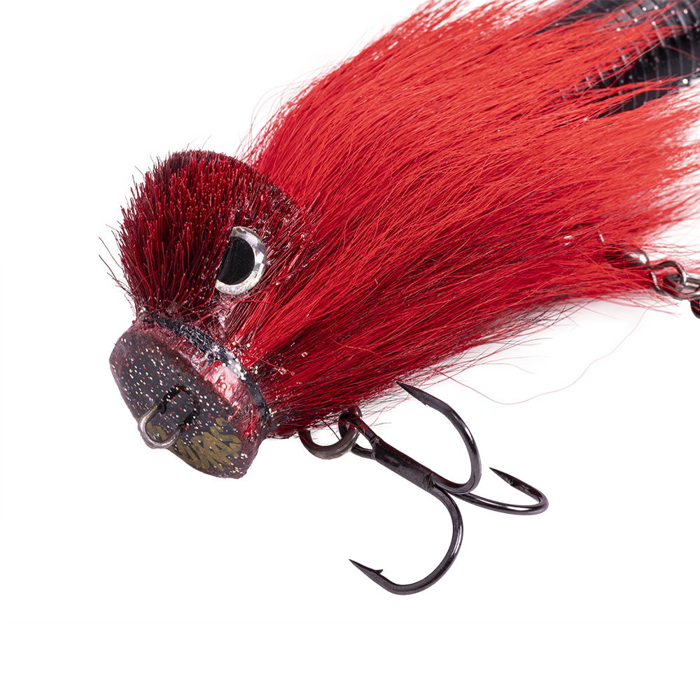 Бактейл CWC Miuras Mouse Big 230мм, 95гр, цвет Black Red, (11-MMB-002). Фото №2