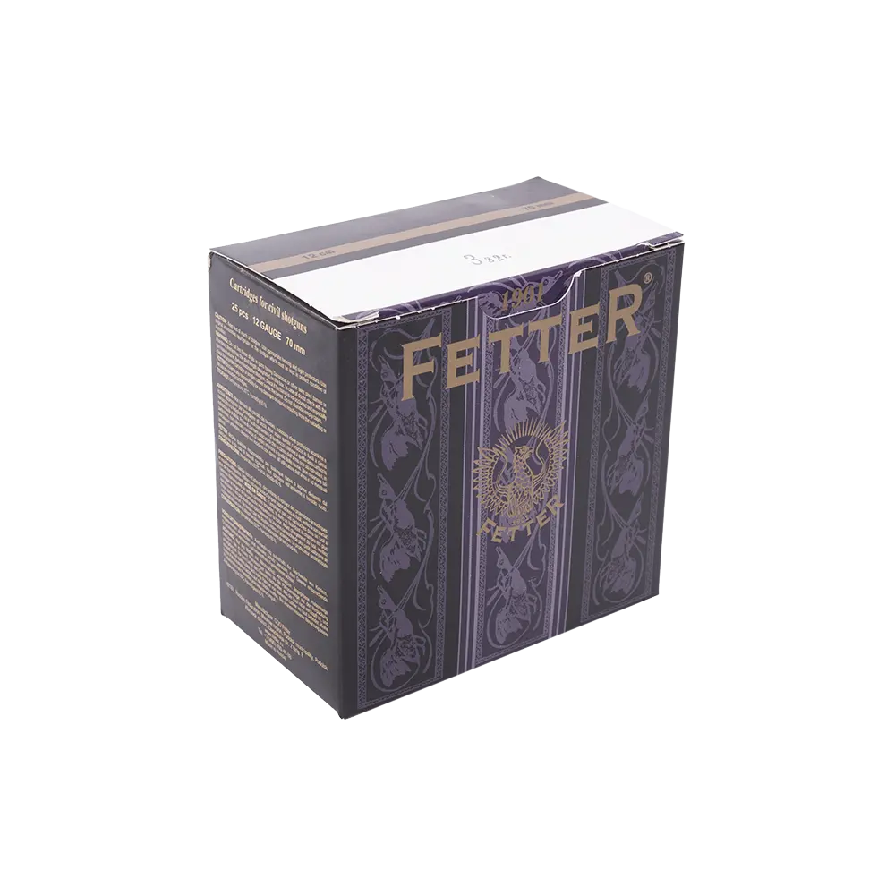 Патрон ФЕТТЕР 12/70 дробь № 3, 32гр. (в пачке 25 шт.) (в коробке 250 шт.). Фото №1