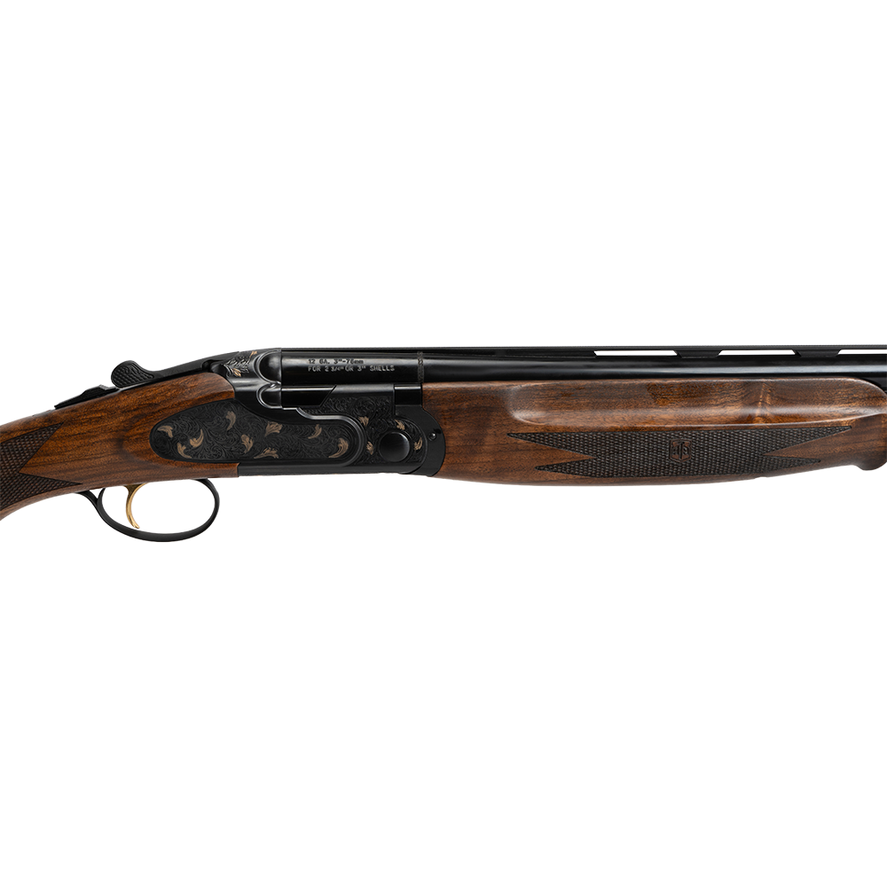 Ружье ATA SP Avangarde Black (сталь, черная колодка с цветочной гравировкой), 12/76,660мм, орех класс 2, кейс. Фото №7 Ружье ATA SP Avangarde Black (сталь, черная колодка с цветочной гравировкой), 12/76,660мм, орех класс 2, кейс. Фото №7