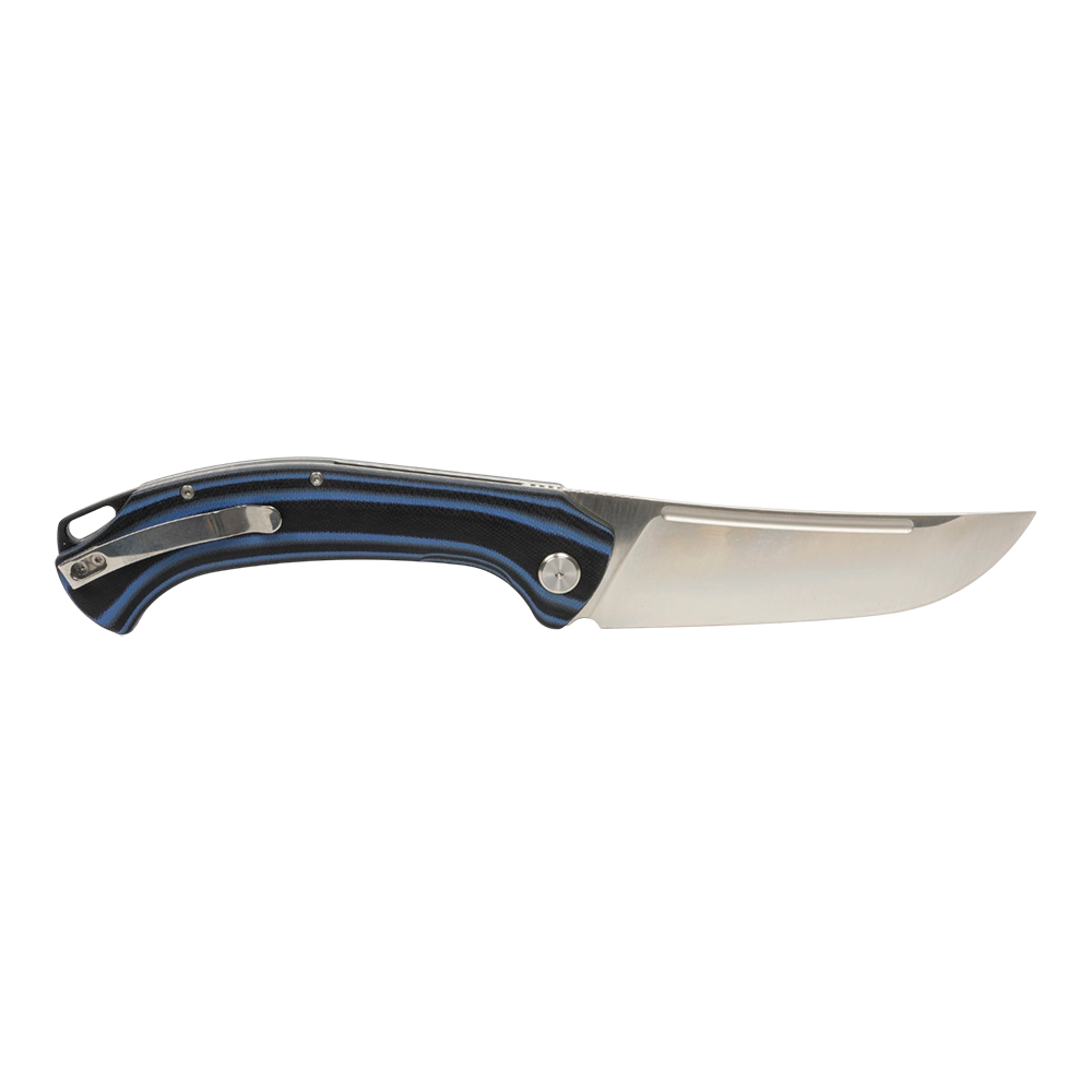 Нож складной МС "Узбекский" сталь AUS-10, рукоять G10 (черно-синяя). Фото №1