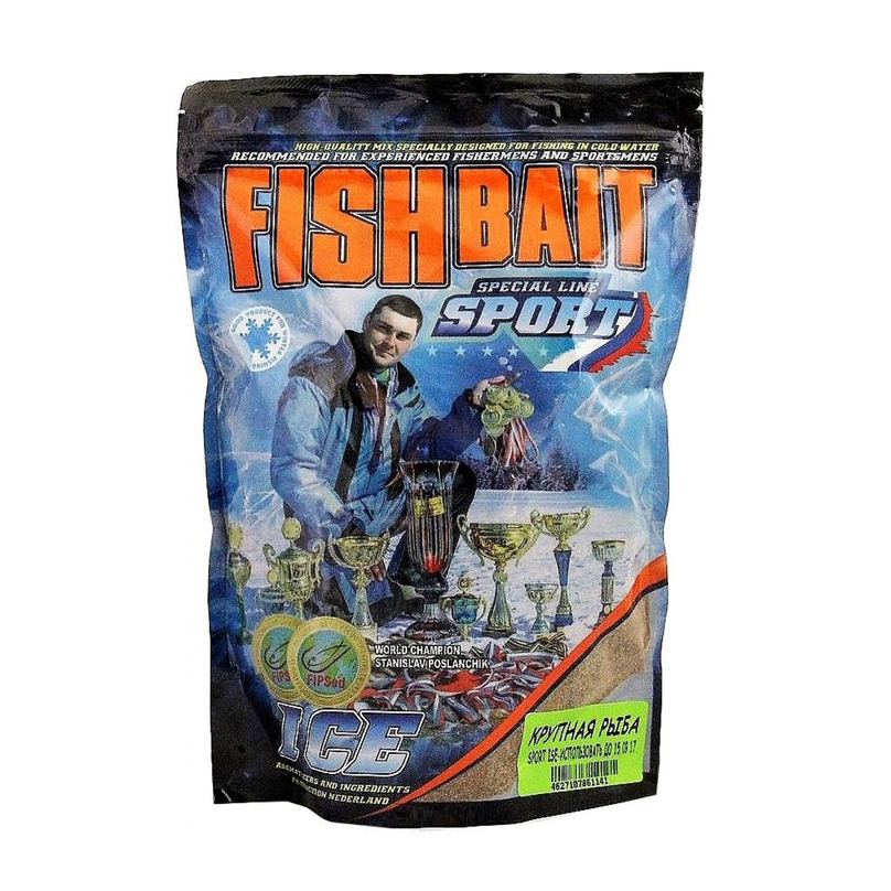 Прикормка FishBait серия «ICE Sport» 0.75 кг. Крупная Рыба. Фото №1