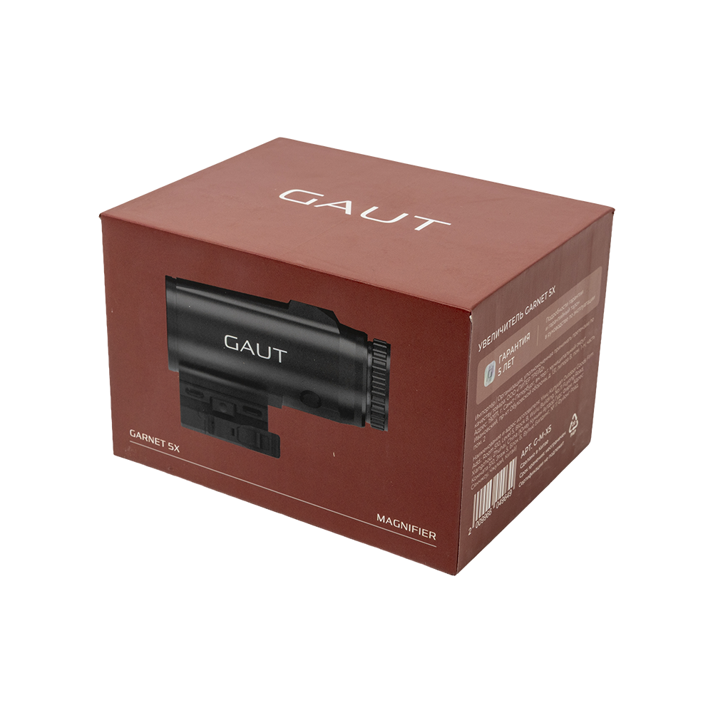 Увеличитель Gaut Garnet 5x30, откидной, быстросъёмный кронштейн на Picatinny. Фото №4