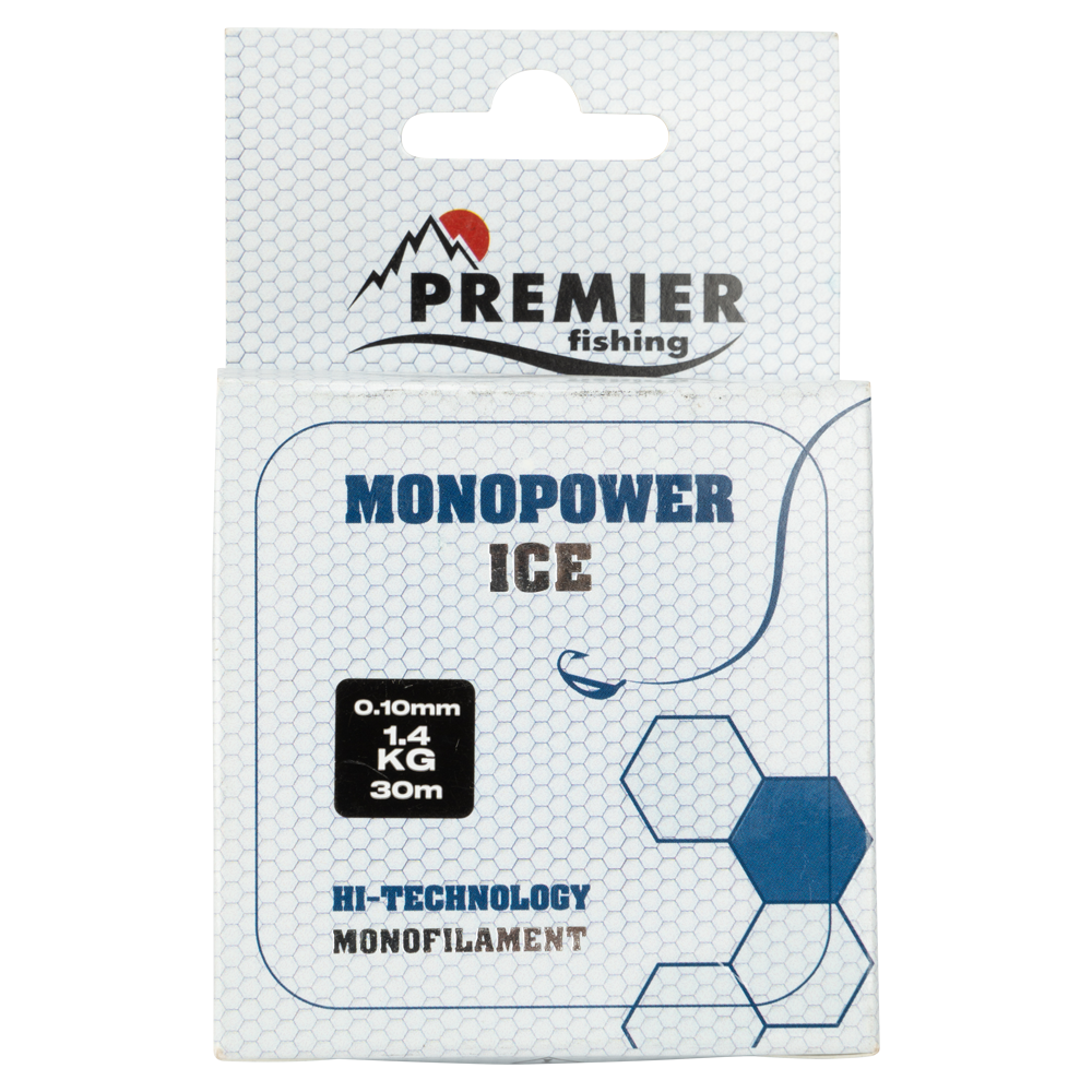 Леска MONOPOWER ICE 0,10mm/30m Clear Nylon PREMIER fishing (PR-MI-T-010-30). Фото №3 Леска MONOPOWER ICE 0,10mm/30m Clear Nylon PREMIER fishing (PR-MI-T-010-30). Фото №3