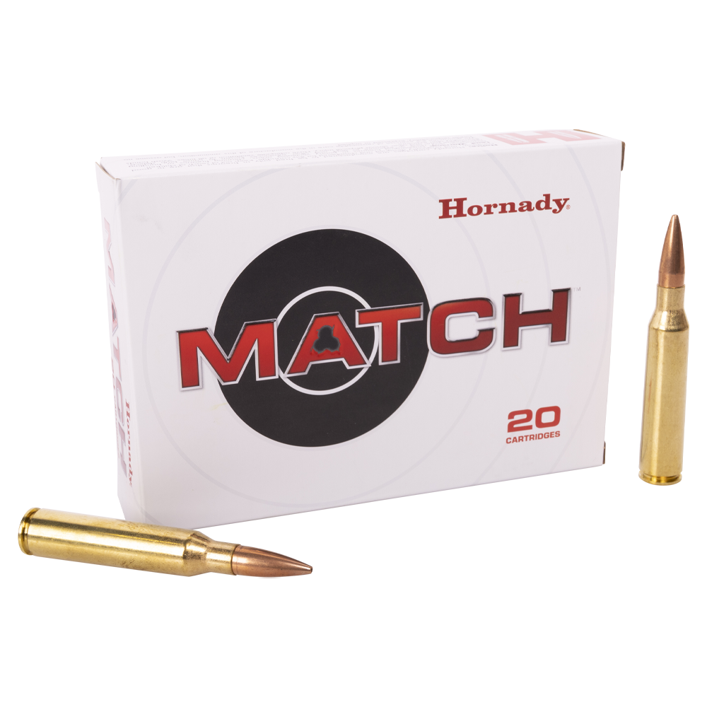 Патрон нарезной HORNADY калибр 338 LAPUA MAG 16,2гр.250GR. BTHR MATCH (в пачке 20 шт). Фото №1