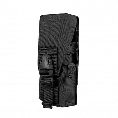 Подсумок под 2 магазина АК с резиной (molle), черный (Стич Профи). Фото №2