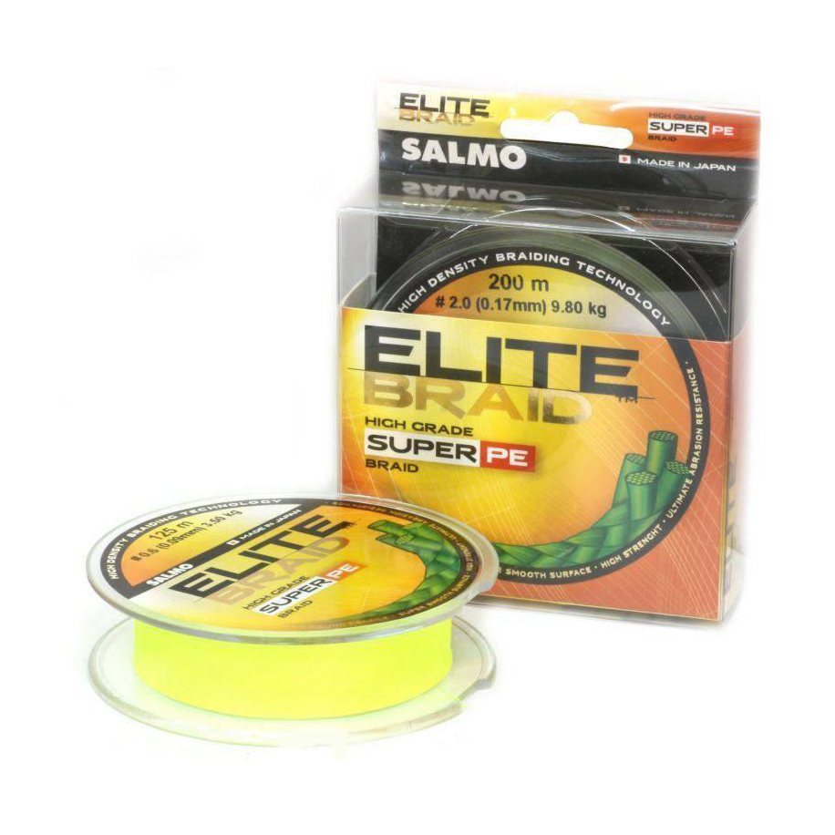 Леска плетеная Salmo Elite BRAID Yellow 091/040. Фото №1