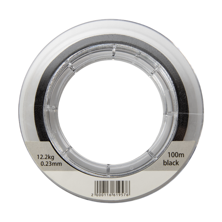 Плетенный шнур Ayashi PRO BRAID-X4 (black) d-0,23mm (100м). Фото №2