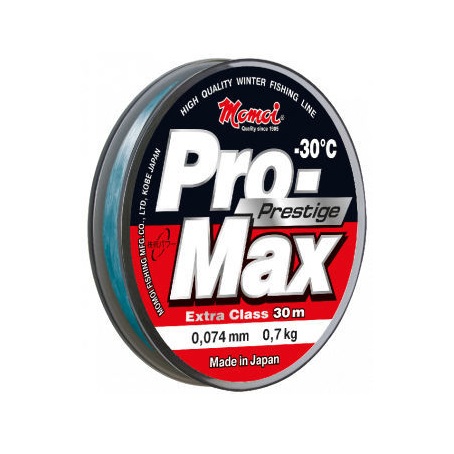 Леска монофиламентная Momoi Pro-Max Prestige 0.135мм/30м 2.2кг прозрачная. Фото №1