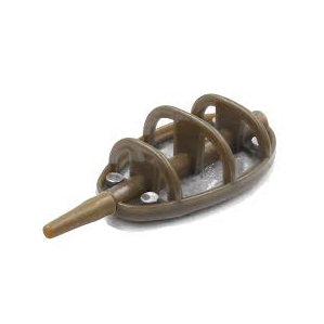 Кормушка Метод пластик, скользящая огруженная темно-зеленая 70г. Фото №1