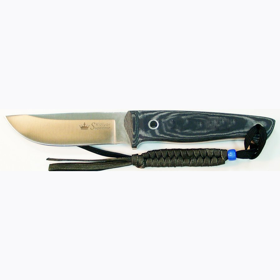 Нож Nikki AUS-8 S (сатин, микарта, ножны кайдекс). Фото №2