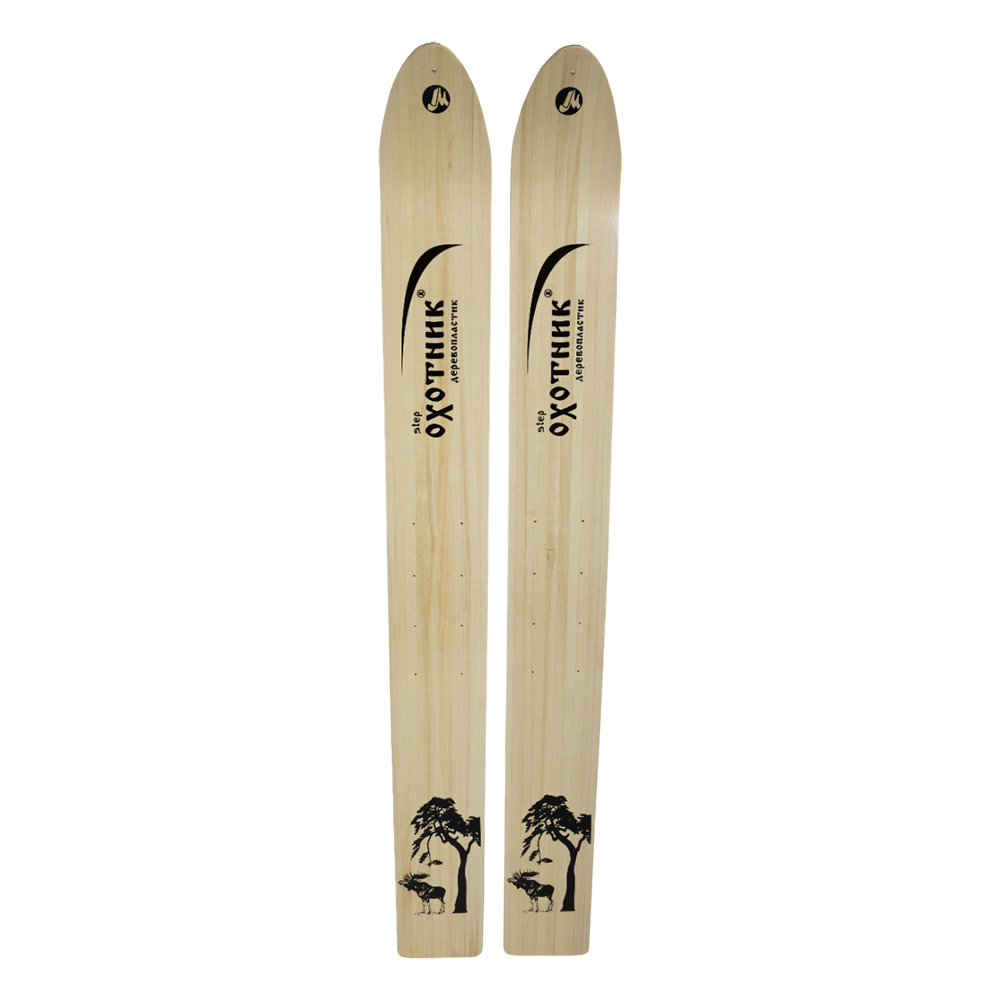 Лыжи "Охотник" 145см (дерево / пластик)  . Фото №1