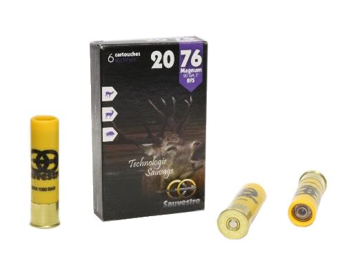 Патрон Sauvestre Lead 20/76 пуля BFS 22,5 гр. (в коробке 6 шт.). Фото №1