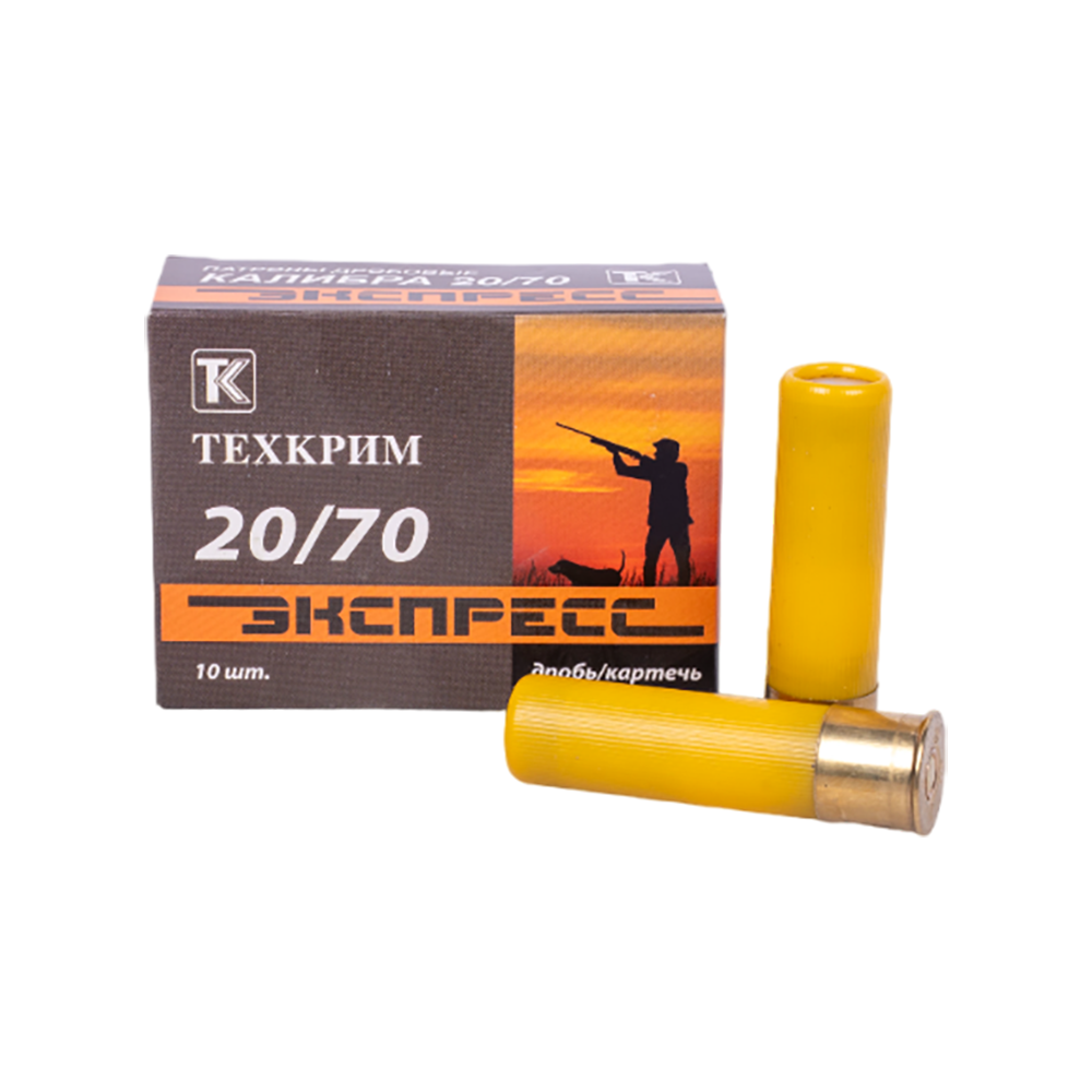 Патрон Техкрим 20/70 Экспресс №1 (в упаковке 10 шт) (в коробке 300 шт.). Фото №2 Патрон Техкрим 20/70 Экспресс №1 (в упаковке 10 шт) (в коробке 300 шт.). Фото №2