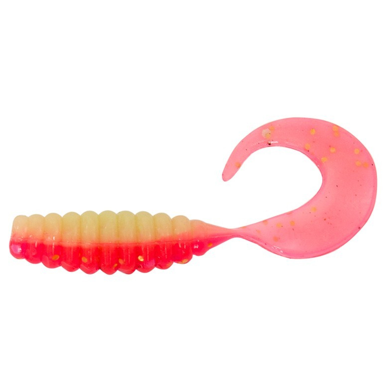 Твистер TAKEDO Hunter Ребристый (38 мм, цвет D008, ароматизатор креветка, 10 шт). Фото №2