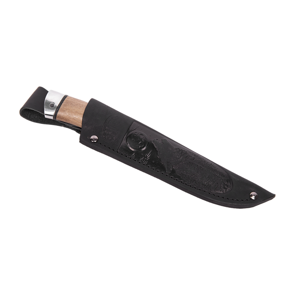 Нож ЗЗОСС, Н6, клинок ст. ЭИ107, рукоять дюраль, орех. Фото №1