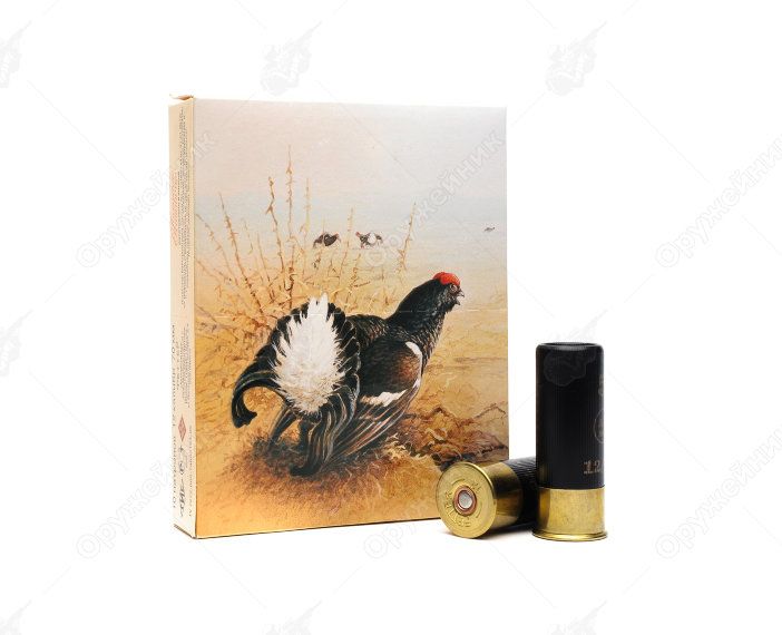 Патрон ФЕТТЕР ТЕМАТИЧЕСКИЙ (Тетерев) 12/70 дробь №3 34гр. (в коробке 10 шт). Фото №1