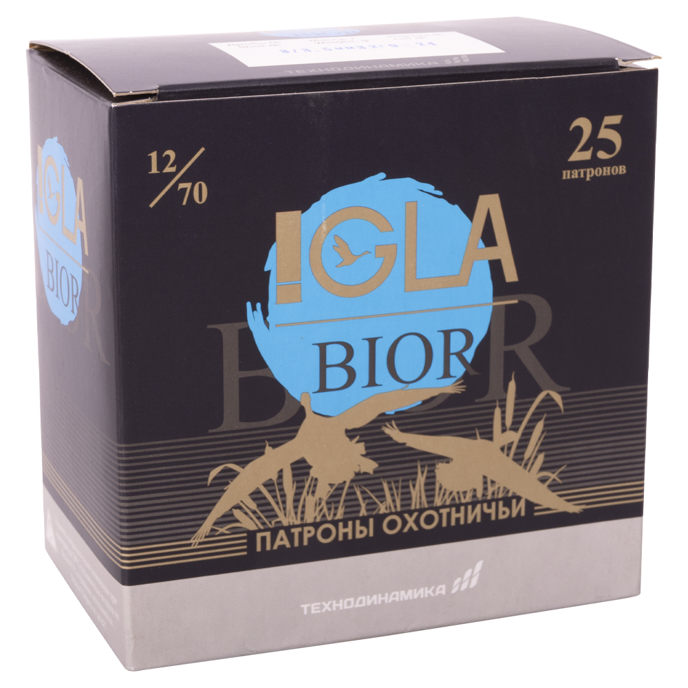 Патрон "Игла-Биор" 12/70 №3 32 гр. (пачка 25шт, короб., 250). Фото №4