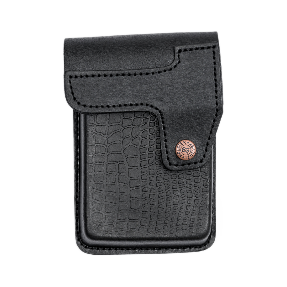 Подсумок Сайга 20п (кожа, черный) (Хольстер). Фото №1