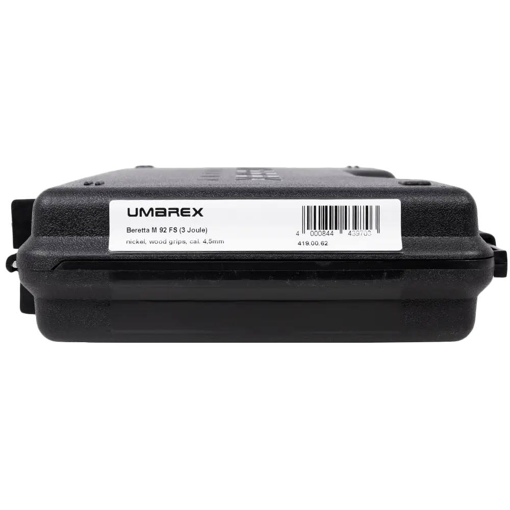 Пистолет пневматический Beretta M92 FS (никель с дерев. накладками). Фото №6