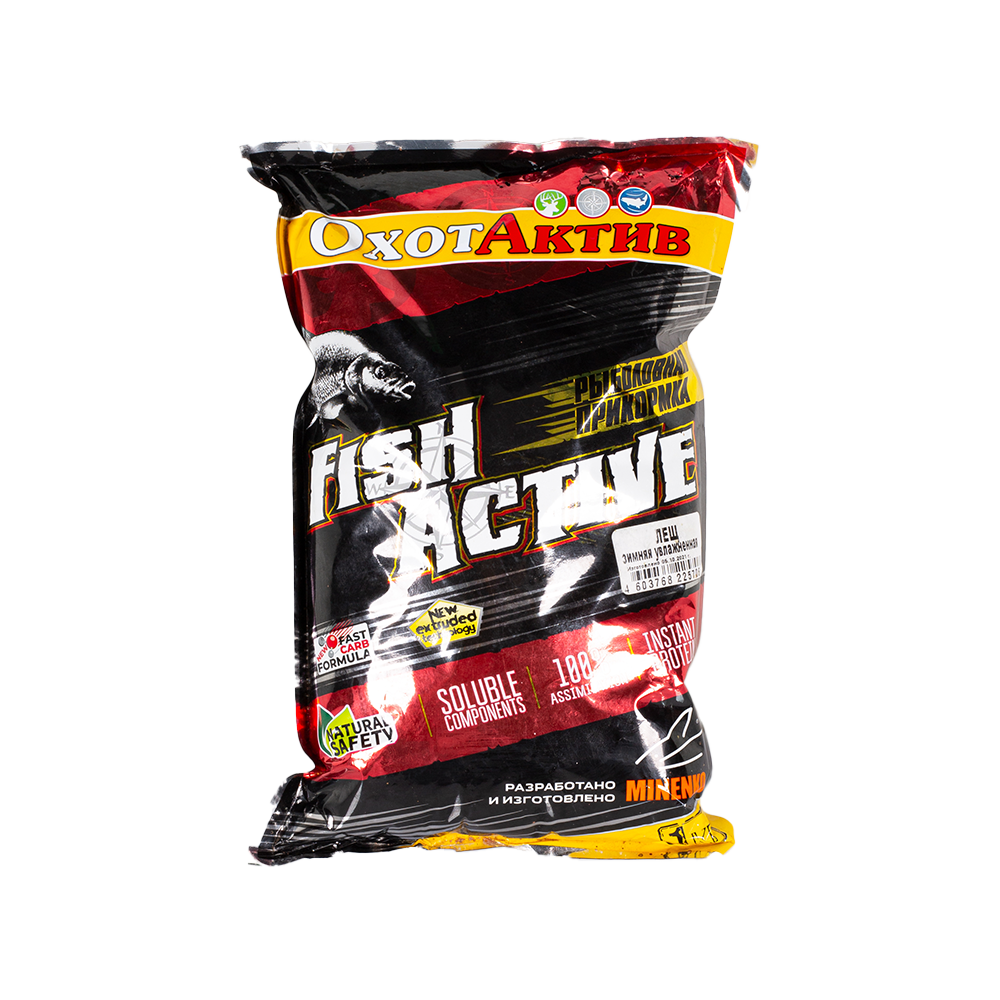 Прикормка «ОхотАктив» Fish Active зимняя, увлажненная Лещ (1кг) Premium. Фото №1
