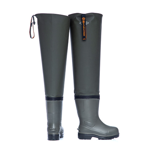 Сапоги рыбацкие Вездеход Нептун из ЭВА c ПУ подошвой с утеплителем, надставкой из винитола (олива) р. 45. Фото №1