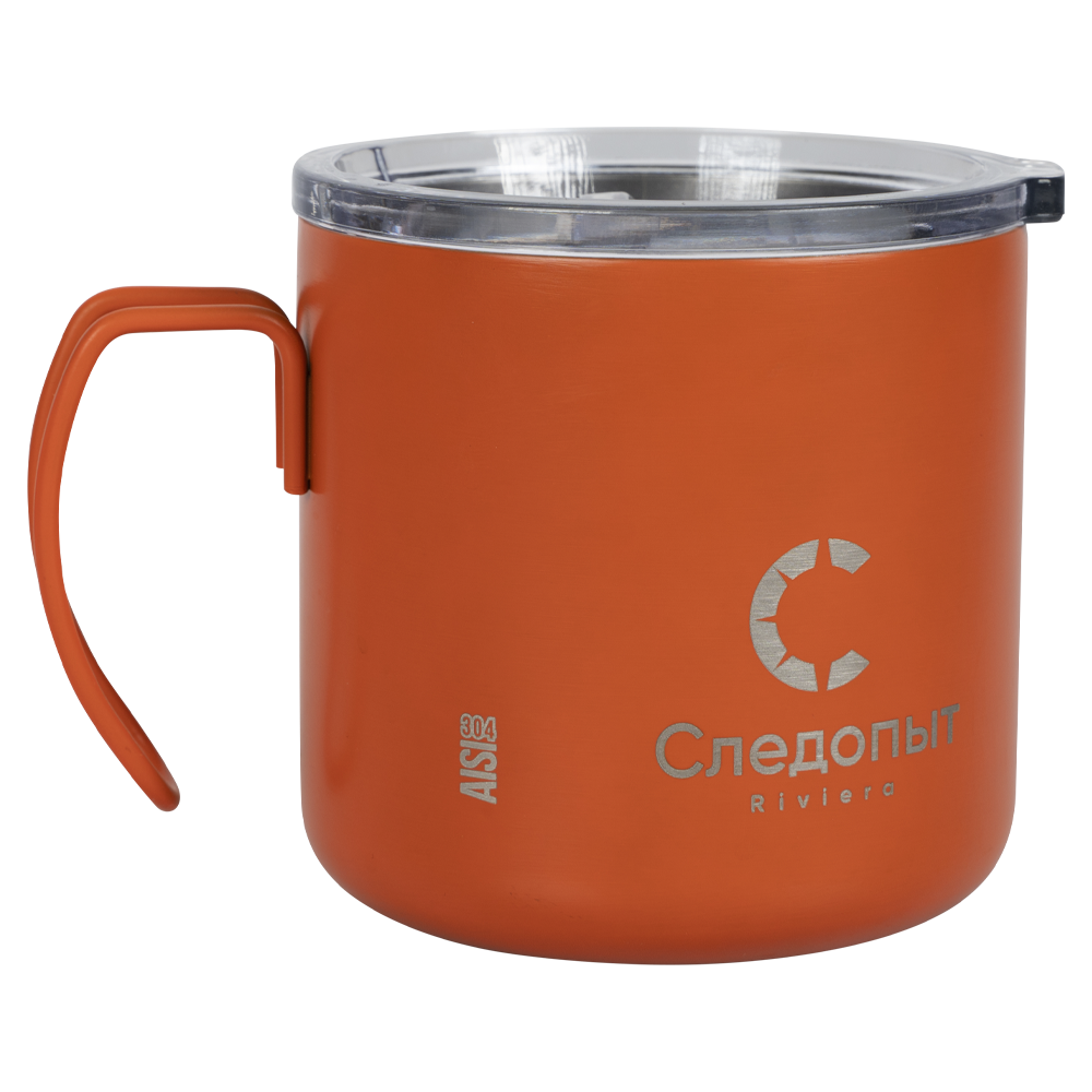 Термокружка "СЛЕДОПЫТ-RIVIERA", нержавеющая сталь, 350 мл/60/. Фото №1