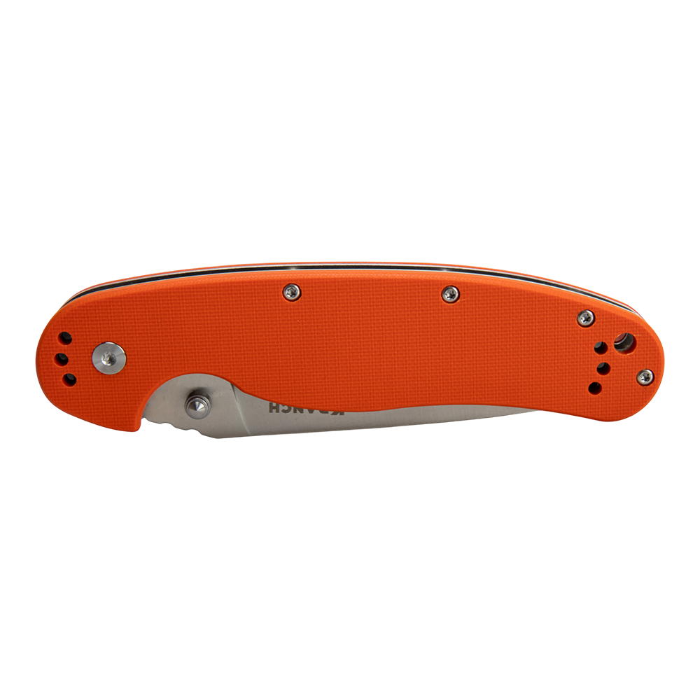 Нож складной Kranch R-120B, клинок AUS8, рукоять G10 red. Фото №3