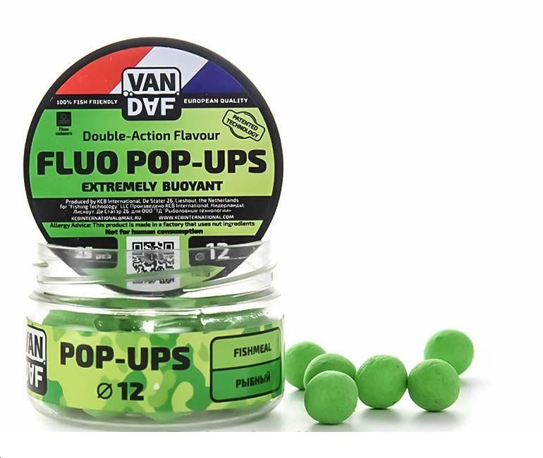 Поп-апы VAN DAF Фишмил (рыбный), 12 мм, зелёный, 25 шт.. Фото №2 Поп-апы VAN DAF Фишмил (рыбный), 12 мм, зелёный, 25 шт.. Фото №2