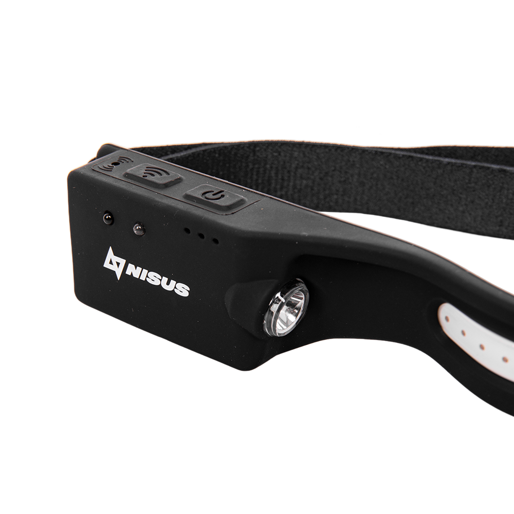 Фонарь налобный сенсорный LED-200 LM, COB-200LM, IPX4, USB NISUS PRO. Фото №2 Фонарь налобный сенсорный LED-200 LM, COB-200LM, IPX4, USB NISUS PRO. Фото №2