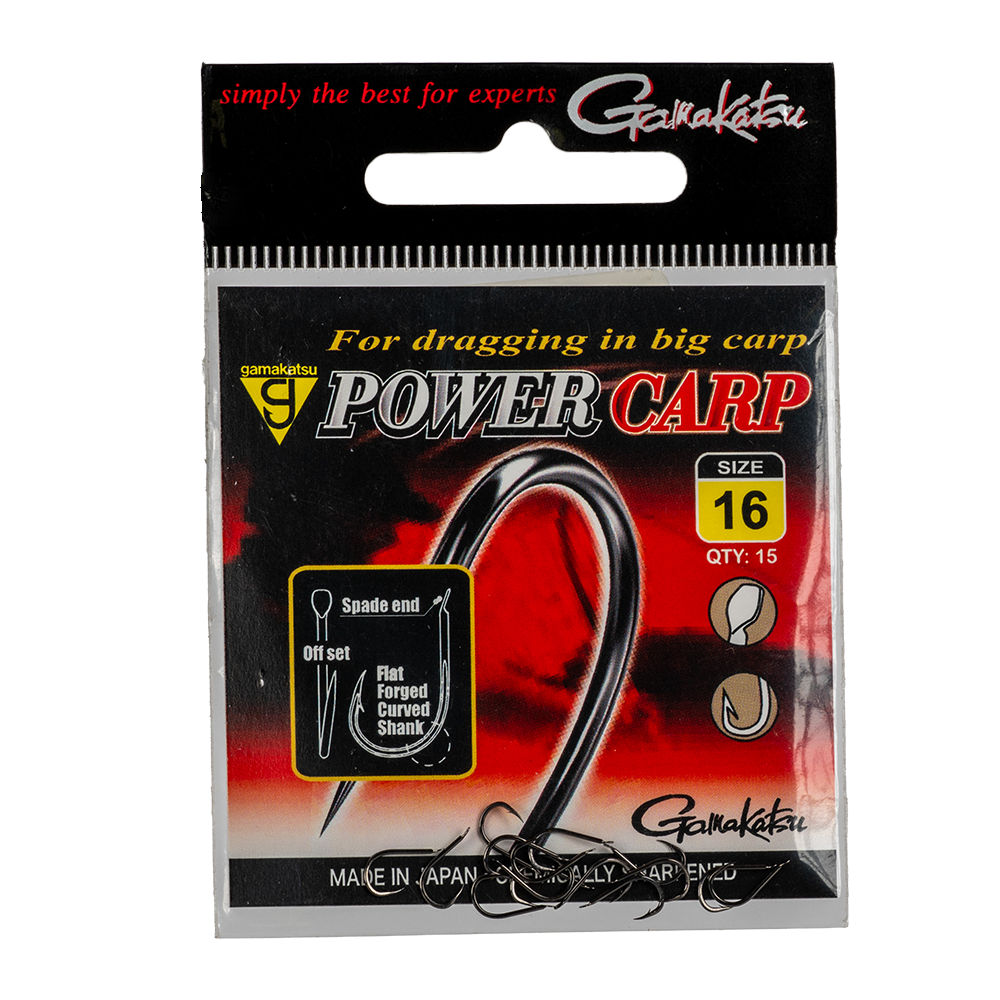 Крючок Gamakatsu Power Carp NSB Black №16. Фото №1
