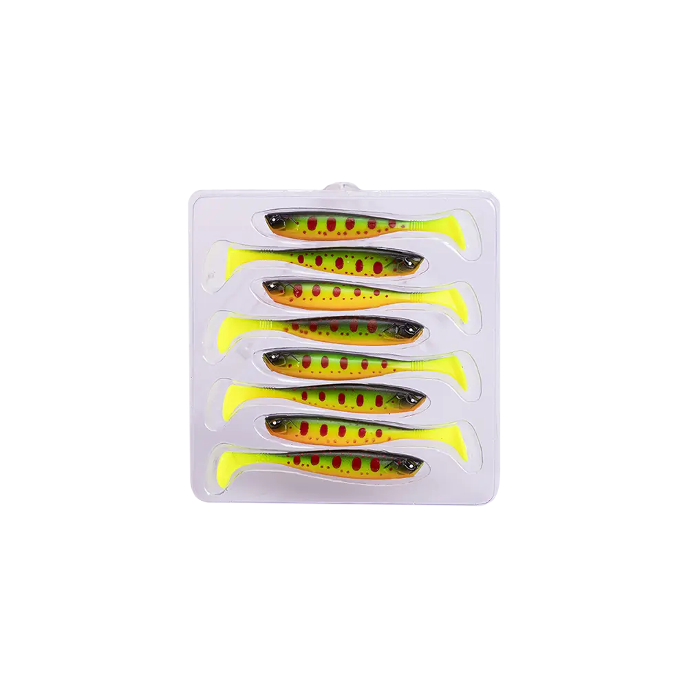 Виброхвост Lucky John 3D Series Basara Soft Swim 2,5" 63мм, (8шт. упак.) цвет PG01. Фото №4