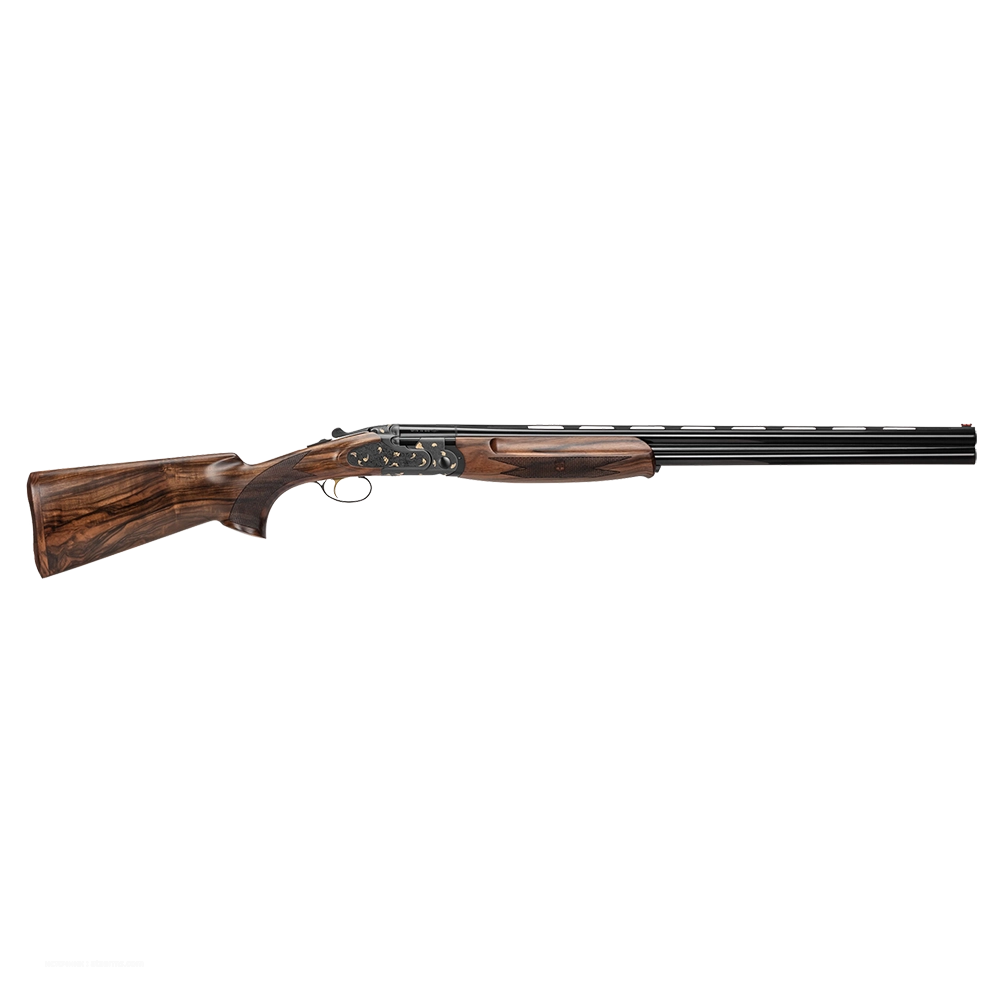 Ружье ATA SP Avangarde Black (сталь, черная колодка с цветоч.гравир), 20/76,710мм, орех класс 2,кейс. Фото №1