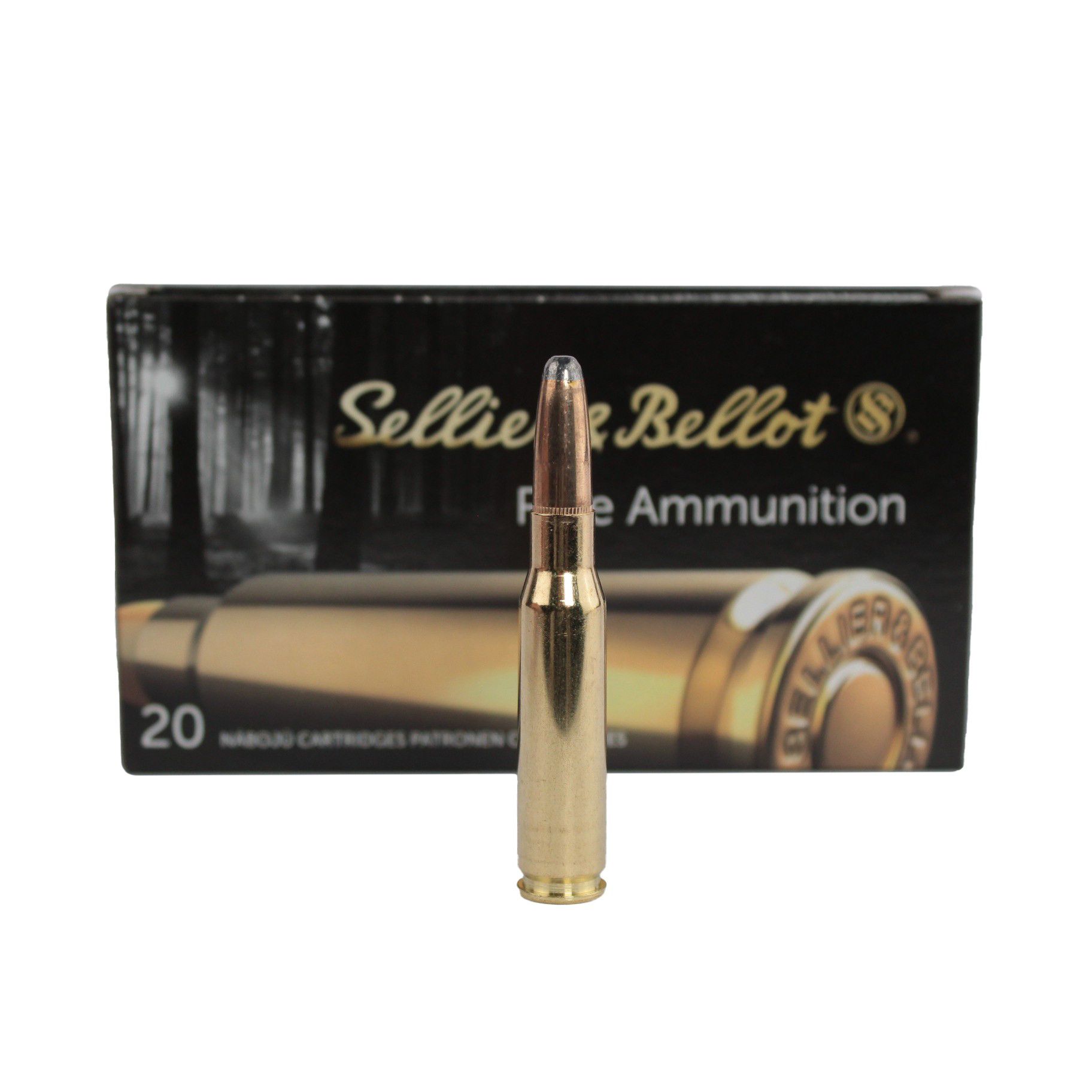 Патрон нарезной SELLER&BELLOT калибр 308 WIN HPBT 11,7 гр. (в пачке 20 шт.)