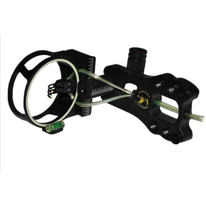 Прицел Topoint алюминий (4pin-0.19) оптоволокно, подсветка. Фото №1