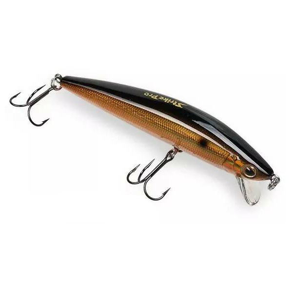 Воблер Strike Pro Euro Minnow 90L, 90мм, 11,2гр, заглубление 0,6м-1,2м., цвет (JL-108L#A210-SBO-RP). Фото №2