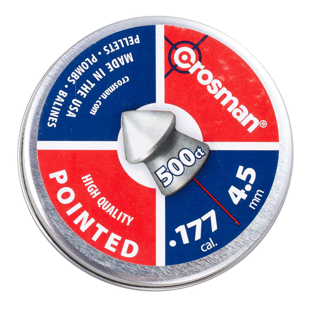 Пуля пневматическая "Crosman Pointed", 4,5 мм., 7,4 гран ( 500 шт.) (12 в упаковке). Фото №1 Пуля пневматическая "Crosman Pointed", 4,5 мм., 7,4 гран ( 500 шт.) (12 в упаковке). Фото №1