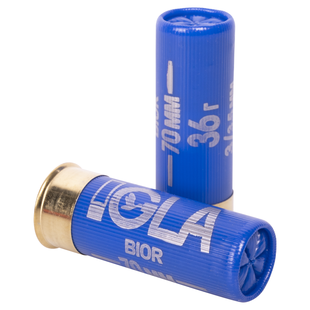 Патрон "IGLA-BIOR" 12/70 №3 36г (пачка 25шт, короб., 250). Фото №2