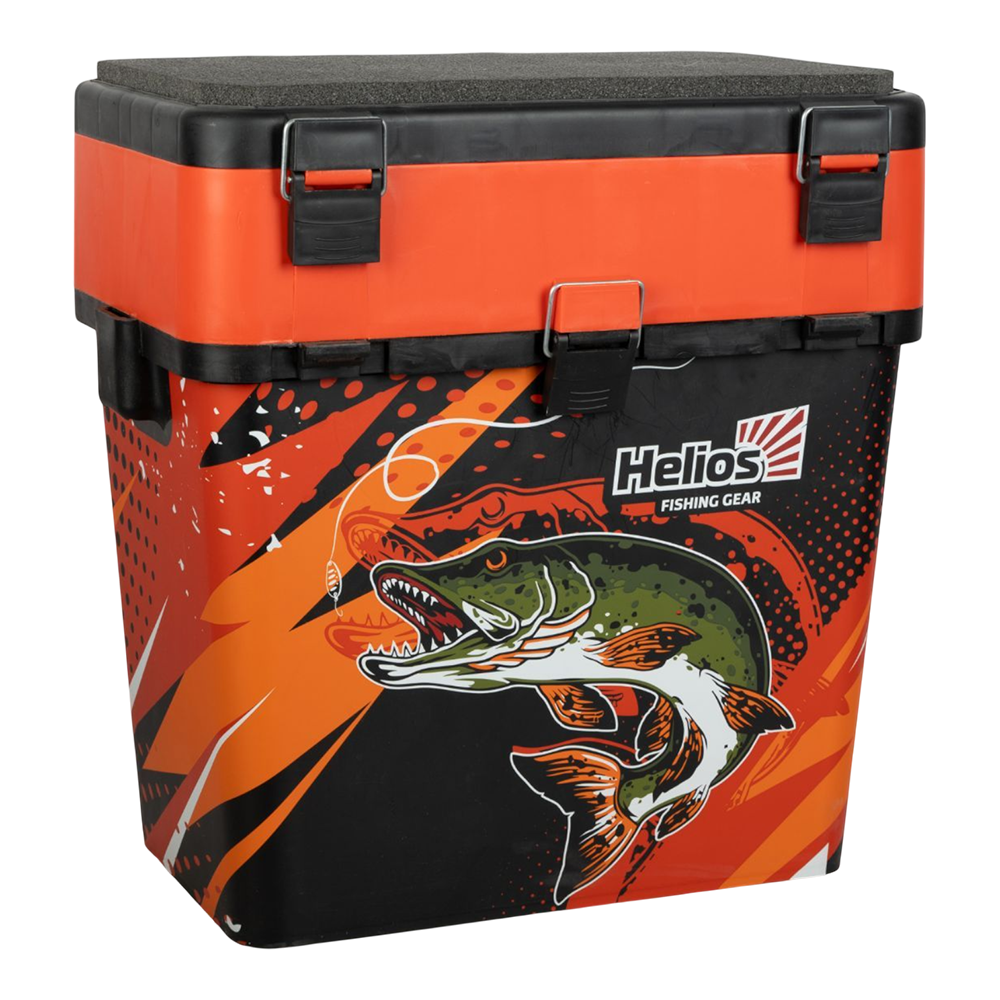 Ящик рыболовный зимний Pike, оранжевый (HS-IML-19-O) Helios. Фото №1 Ящик рыболовный зимний Pike, оранжевый (HS-IML-19-O) Helios. Фото №1